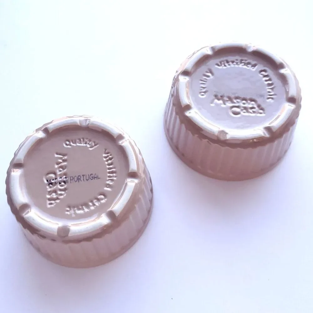 Mason Cash Ramekin Set Lot of 2 Brown Portugal 3.25 x 1.5